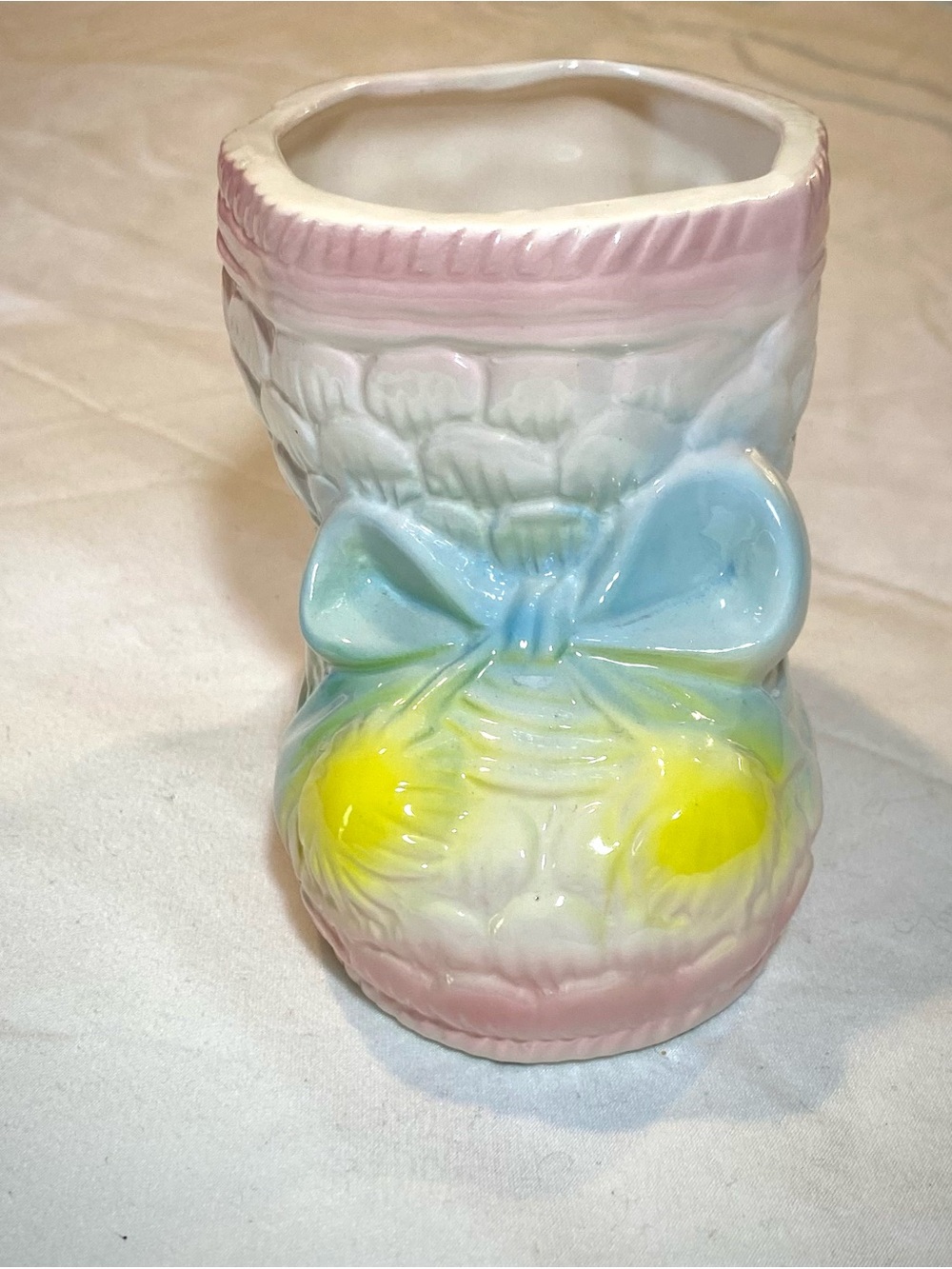 Vintage Relpo Ceramic Bootie Planter - Nursery Decor - Baby Shower Gift